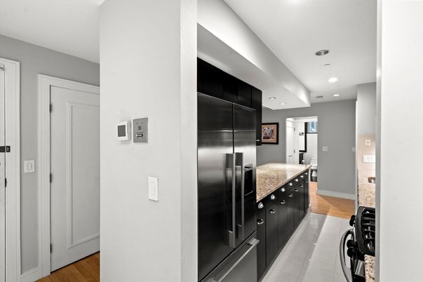 Elevator, Interior, Recessed Lighting, Wood Texture Flooring