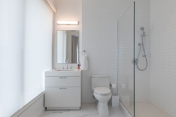 Bathroom, Glass Shower, Interior, Marble
