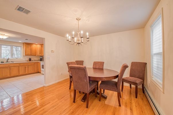 Chandelier, Dining room, Interior, Kitchen, Wood Texture Flooring