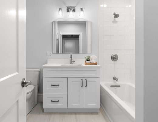 Bathroom, Interior, Wood Texture Flooring