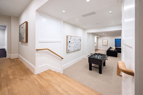 Game Room, Interior, Recessed Lighting, Wood Texture Flooring