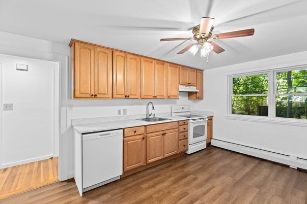 Interior, Kitchen, Wood Texture Flooring