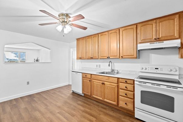 Interior, Kitchen, Wood Texture Flooring