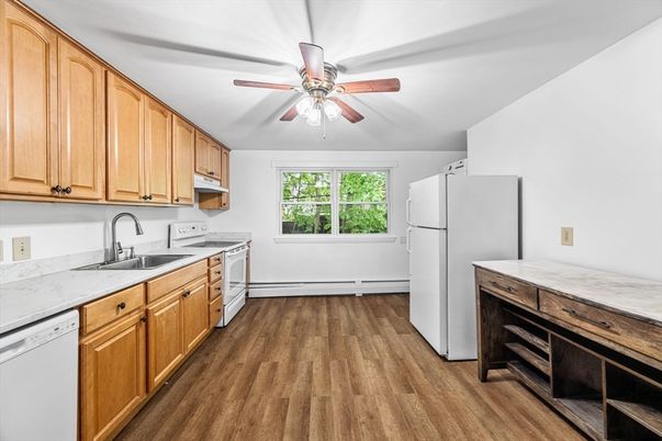 Interior, Kitchen, Wood Texture Flooring