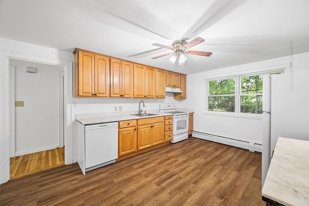 Interior, Kitchen, Wood Texture Flooring