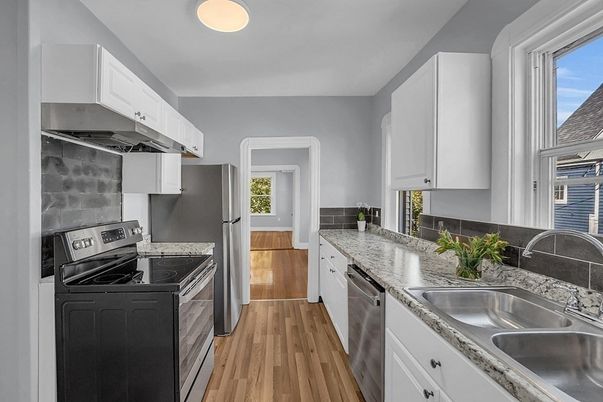 Interior, Kitchen, Wood Texture Flooring
