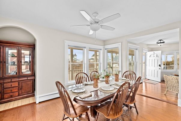 Dining room, Interior, Wood Texture Flooring