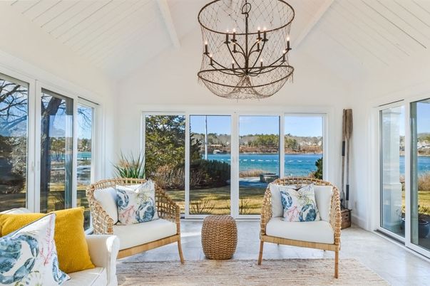 Chandelier, Interior, Living room, Sun Room, Water