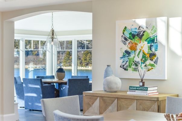 Dining room, Interior, Living room, Pendant Lights, Water