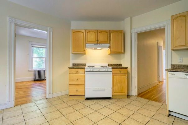 Interior, Kitchen, Wood Texture Flooring
