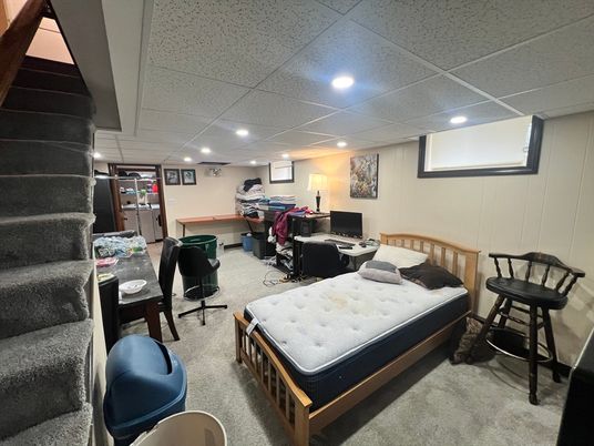 Home Office, Interior, Recessed Lighting