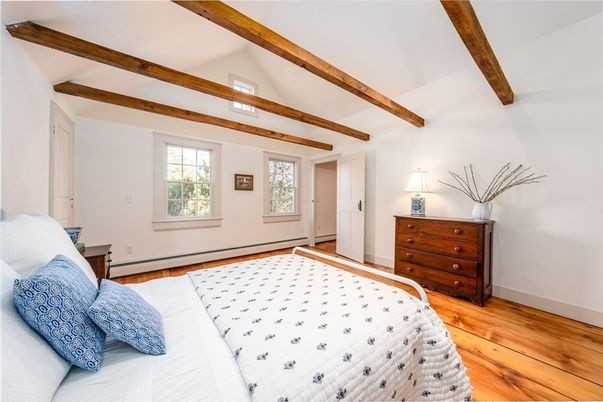 Bedroom, Interior, Wooden Beams, Wood Texture Flooring