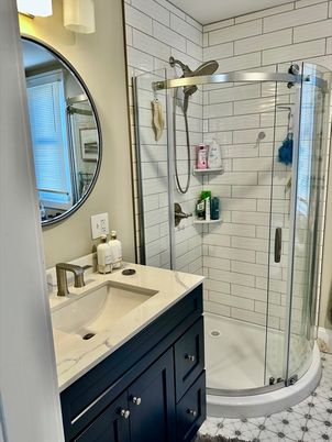 Bathroom, Glass Shower, Interior