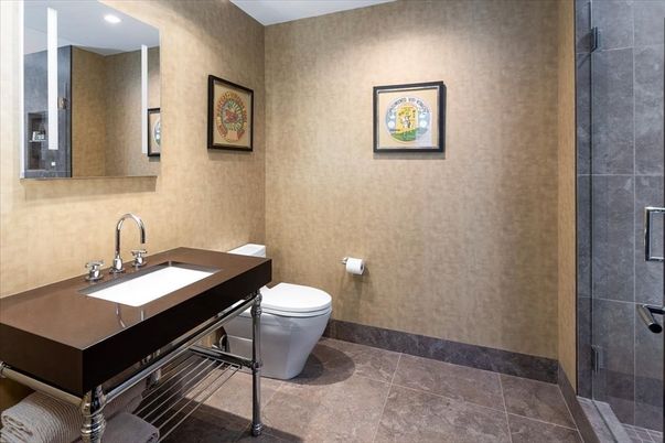 Bathroom, Interior, Recessed Lighting