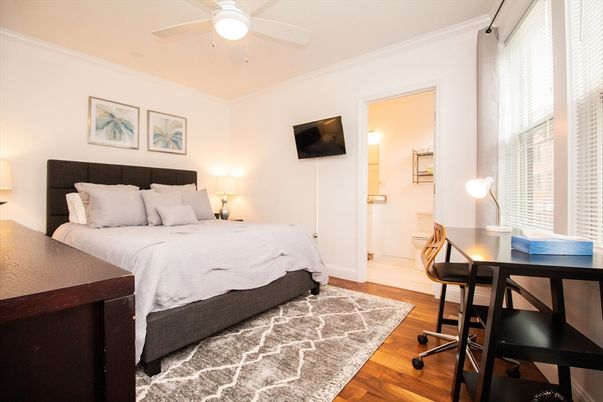 Bedroom, Home Office, Interior, Wood Texture Flooring
