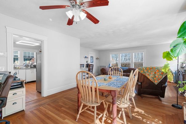 Dining room, Interior, Wood Texture Flooring