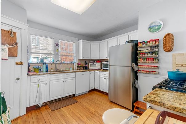 Interior, Kitchen, Wood Texture Flooring