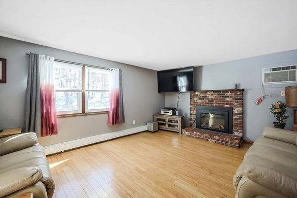 Fireplace, Interior, Wood Texture Flooring