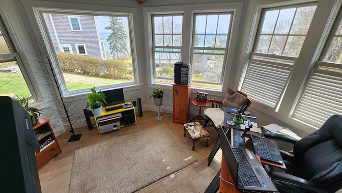 Home Office, Interior, Wood Texture Flooring