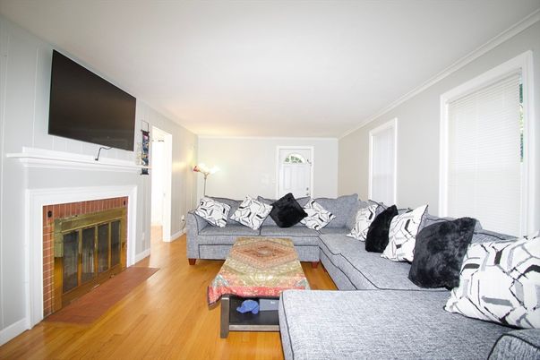 Fireplace, Interior, Living room, Wood Texture Flooring
