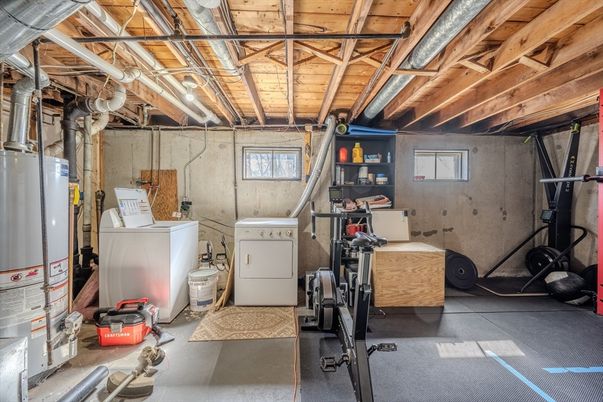 Fitness Equipment, Interior, Washer, Wooden Beams, Wooden Ceilings