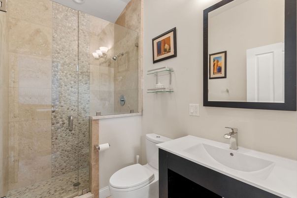 Bathroom, Glass Shower, Interior
