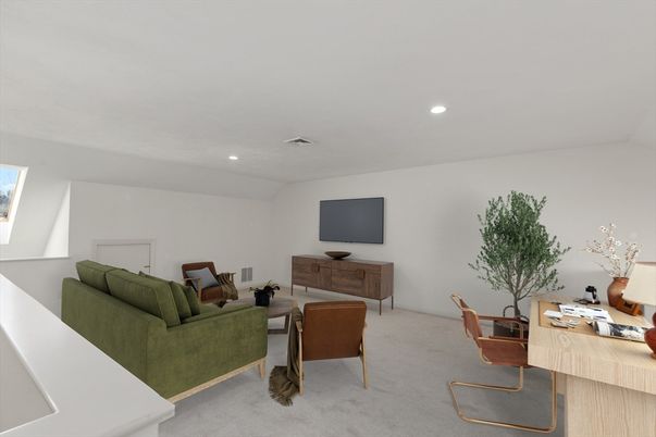 Home Office, Interior, Living room, Recessed Lighting