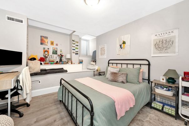 Bedroom, Interior, Wood Texture Flooring