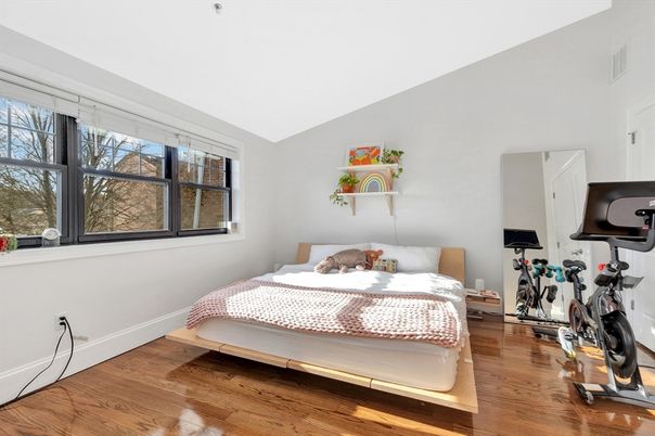 Bedroom, Fitness Equipment, Interior, Wood Texture Flooring
