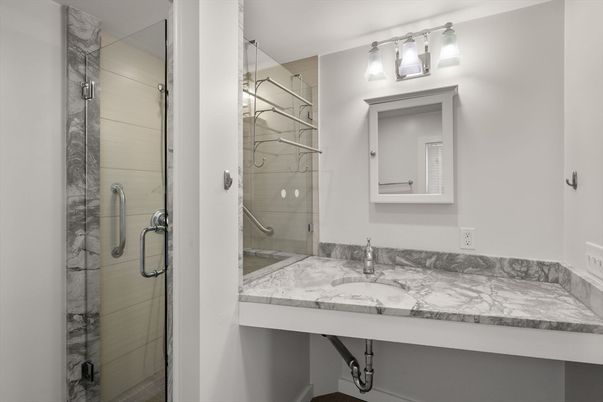 Bathroom, Glass Shower, Interior