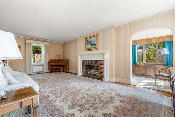 Fireplace, Interior, Piano, Wood Texture Flooring