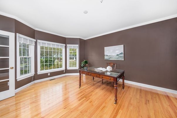 Home Office, Interior, Wood Texture Flooring