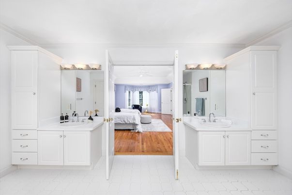 Bathroom, Bedroom, Dual Sink Vanities, Interior, Wood Texture Flooring