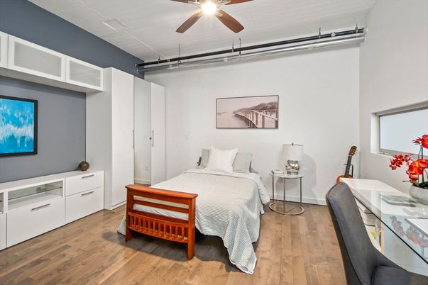 Fitness Equipment, Home Office, Interior, Wood Texture Flooring