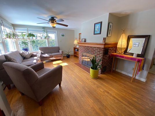 Fireplace, Interior, Living room, Wood Texture Flooring