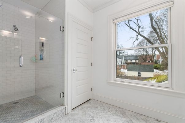 Bathroom, Glass Shower, Interior, Marble
