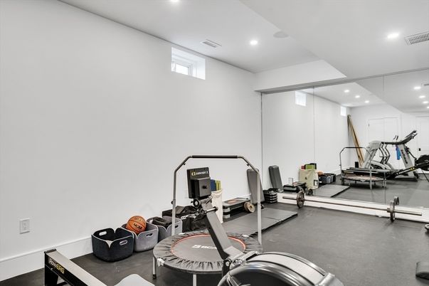 Fitness Equipment, Gym, Interior, Recessed Lighting