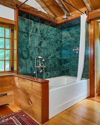 Bathroom, Interior, Wooden Beams, Wooden Ceilings, Wood Texture Flooring