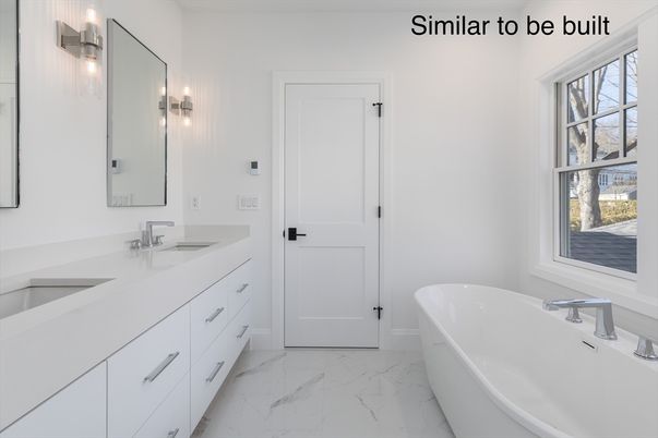 Bathroom, Dual Sink Vanities, Free Standing Baths, Interior, Marble