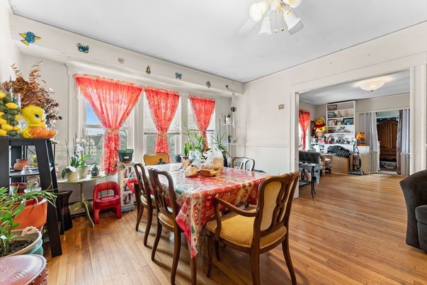 Dining room, Interior, Wood Texture Flooring
