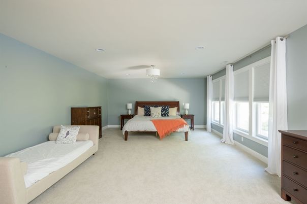 Bedroom, Interior, Recessed Lighting