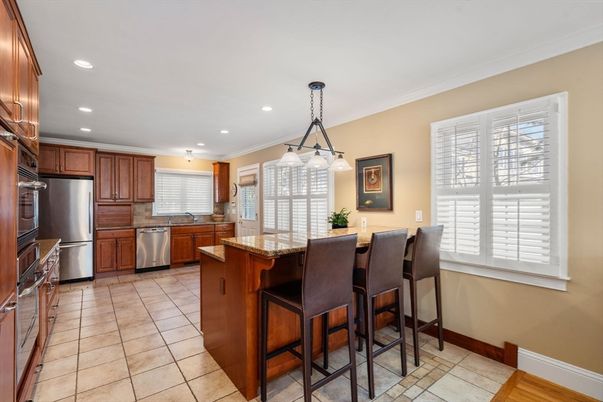 Interior, Kitchen, Pendant Lights, Recessed Lighting, Stainless Steel Appliances