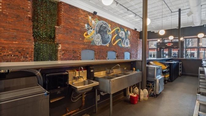 Interior, Pendant Lights, Stone Walls