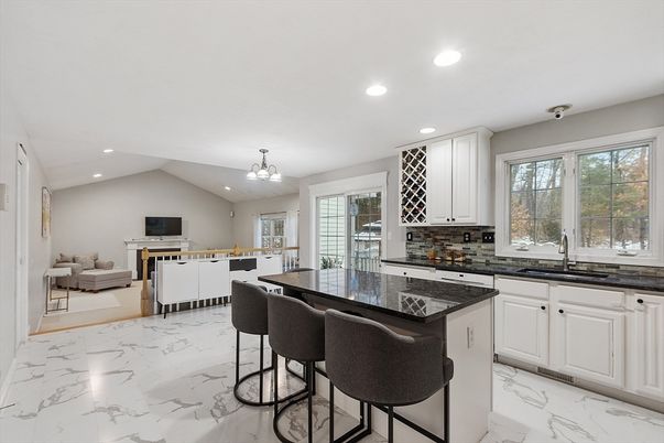 Interior, Kitchen, Marble, Recessed Lighting