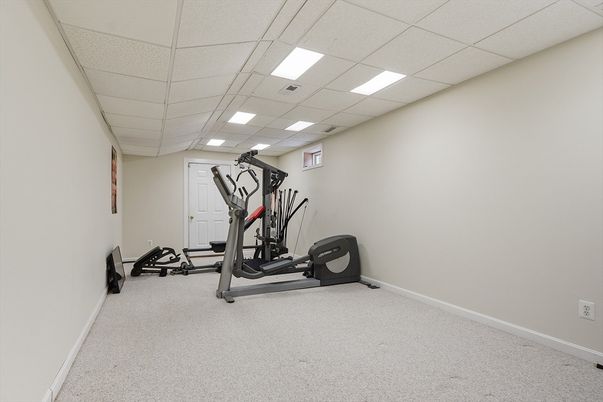 Fitness Equipment, Interior, Recessed Lighting