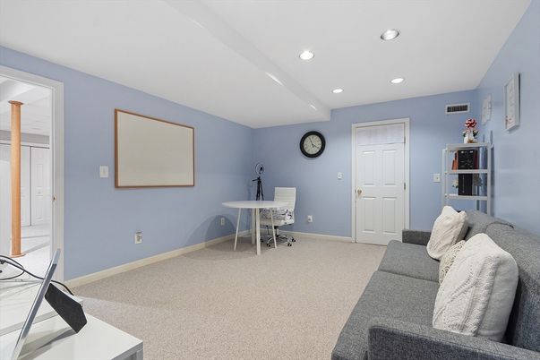 Home Office, Interior, Living room, Recessed Lighting