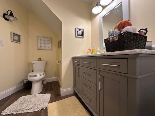 Bathroom, Interior, Wood Texture Flooring