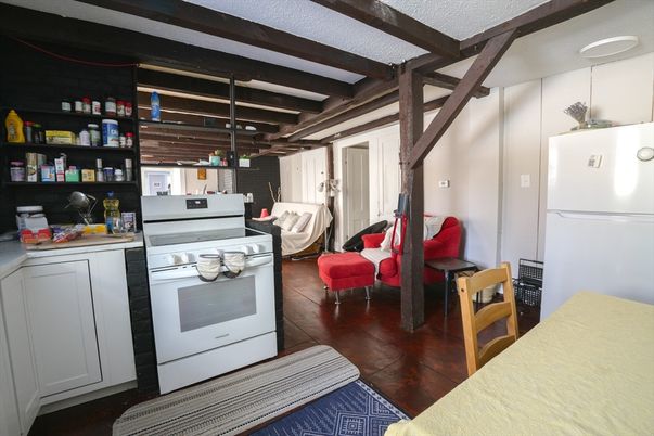 Interior, Kitchen, Wooden Beams, Wood Texture Flooring