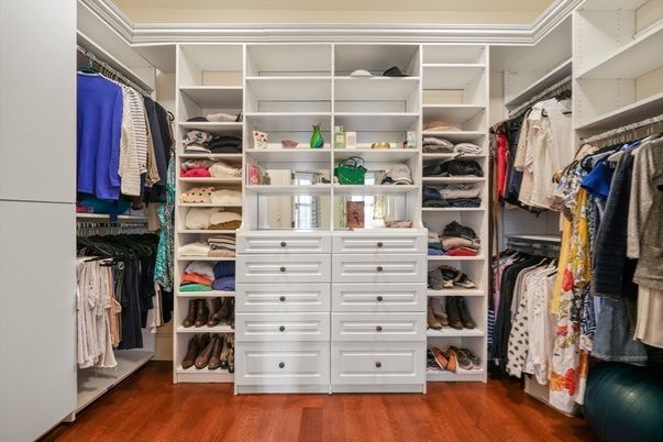 Interior, Walk-in Closets, Wood Texture Flooring