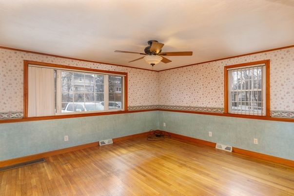 Empty room, Interior, Wood Texture Flooring